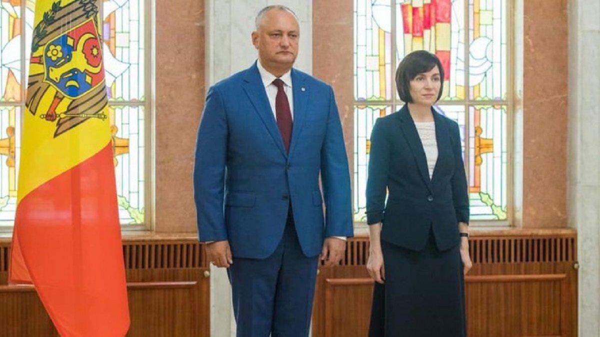 Майя Санду и Игорь Додон Майя Санду и Игорь Додон