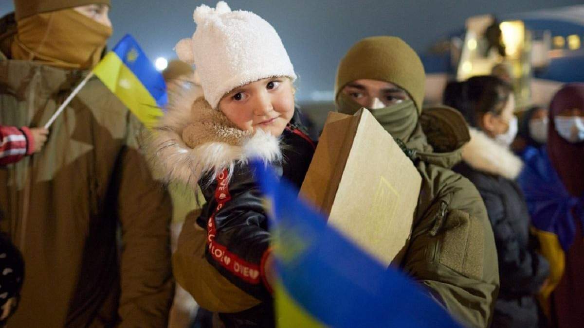 В Украину вернули женщин и детей из лагерей для беженцев в Сирии: фото В Украину вернули женщин и детей из лагерей для беженцев в Сирии: фото