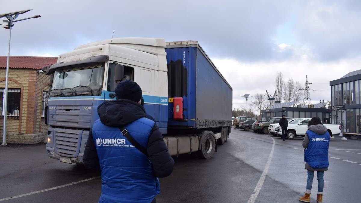 На оккупированный Донбасс привезли гуманитарный груз ООН На оккупированный Донбасс привезли гуманитарный груз ООН